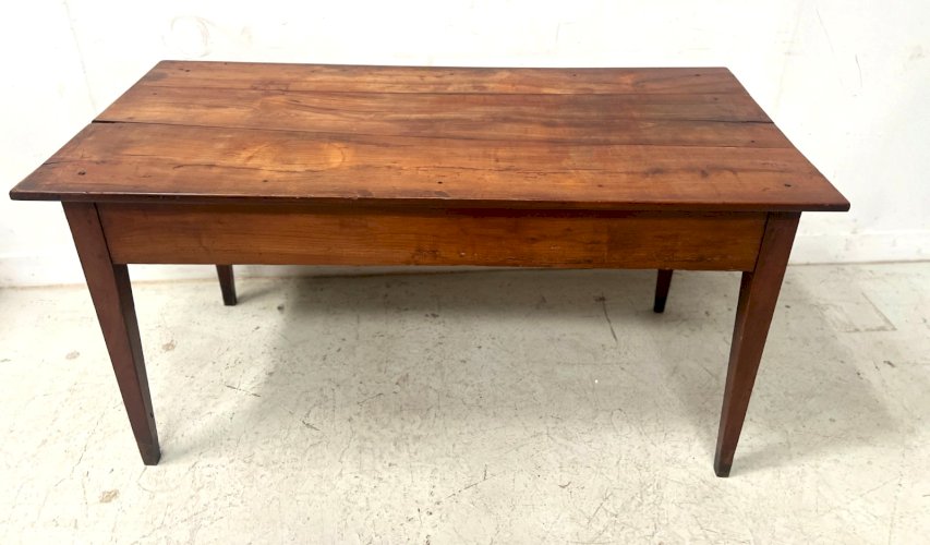 Table de ferme de style en merisier XIX siècle