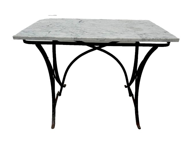 Table de jardin ou véranda en fer de fonte XX siècle