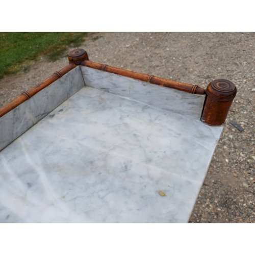 Table de Toilette Marbre et Pitchpin