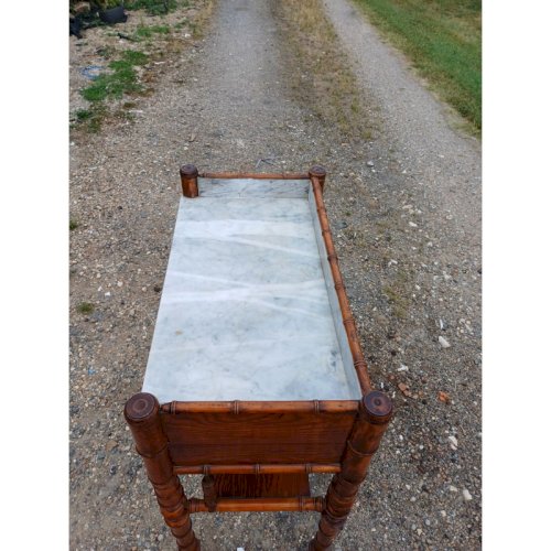 Table de Toilette Marbre et Pitchpin