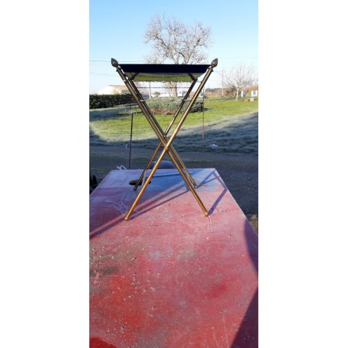 Table Desserte Vintage Métal Doré