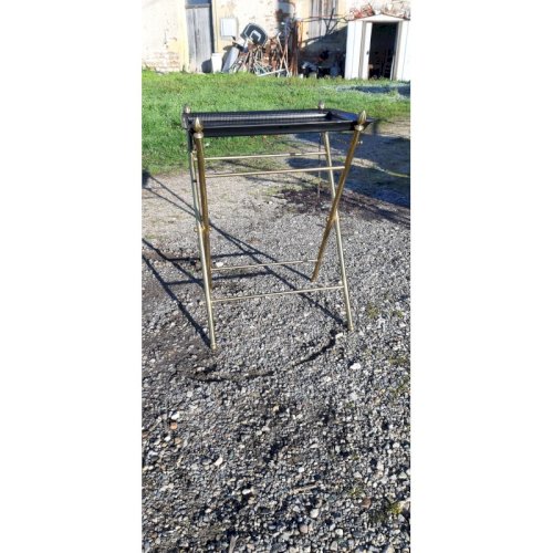Table Desserte Vintage Métal Doré