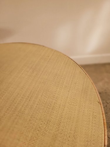 Table en rotin vintage