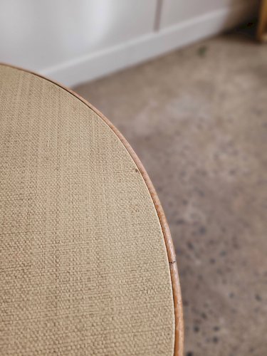 Table en rotin vintage
