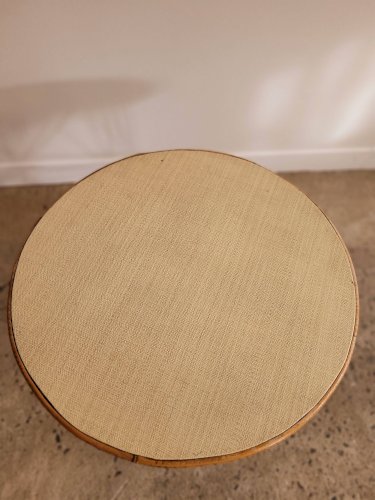 Table en rotin vintage