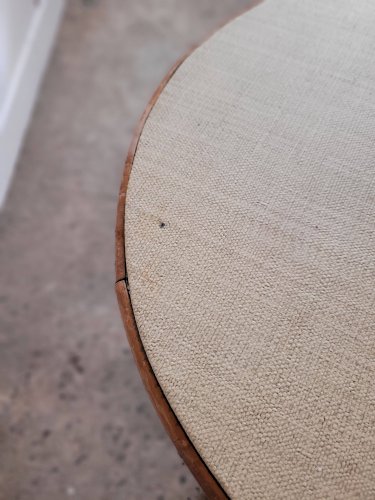Table en rotin vintage