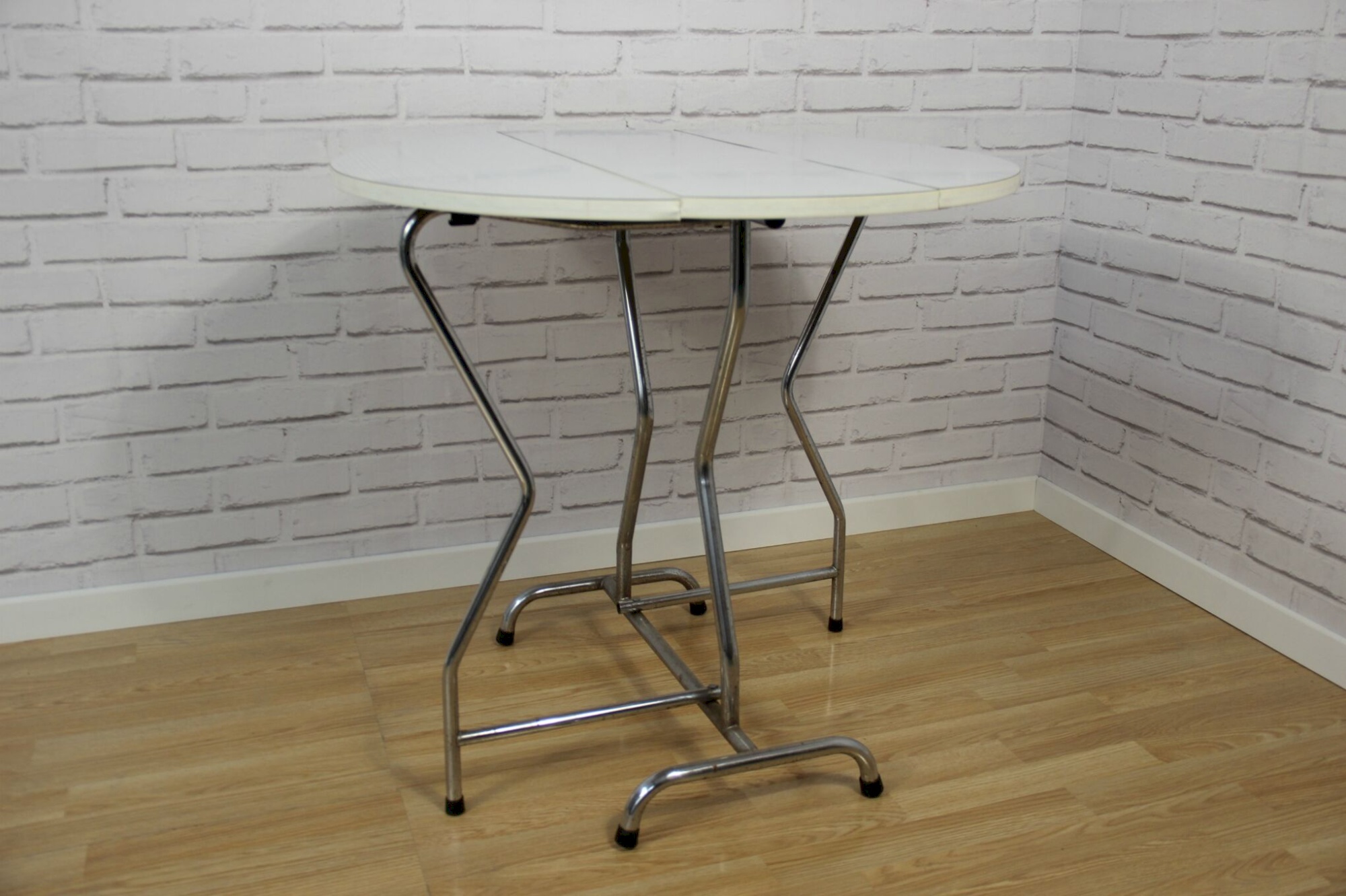Table formica blanche pliante vintage vintage blanc blanc formica m tal