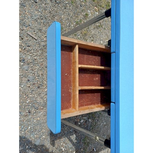 Table Formica Vintage de Marque Peugeot Bleu Clair
