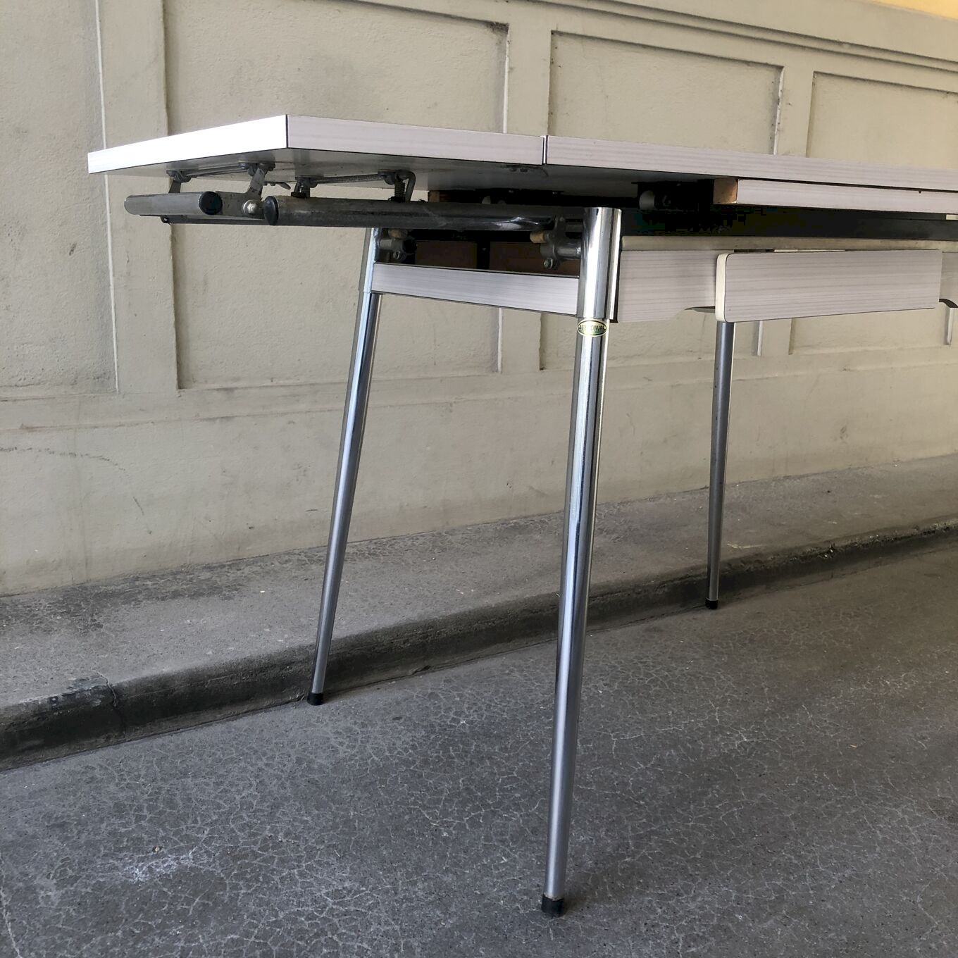 Table formica blanche supermatic vintage vendu