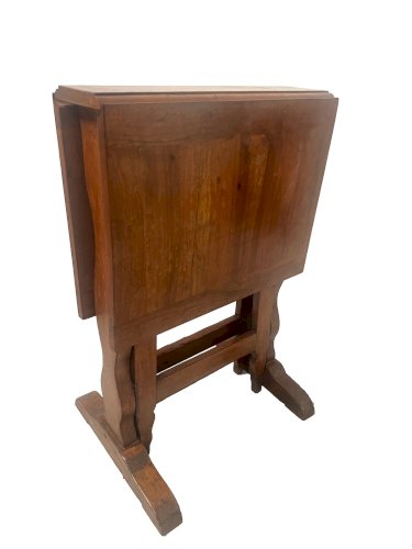 Table Gateleg en noyer massif XIX siècle