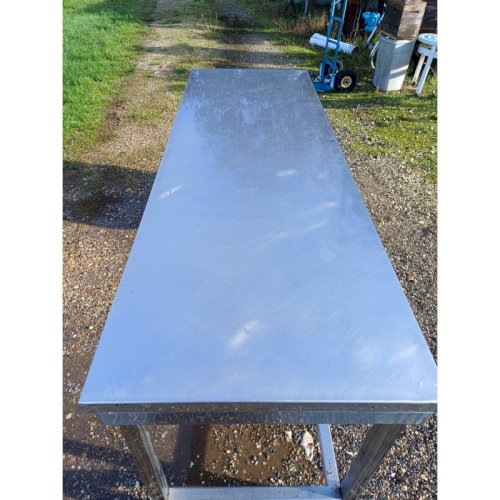 Table Inox de Collectivité avec Tiroirs et Bacs Plastic