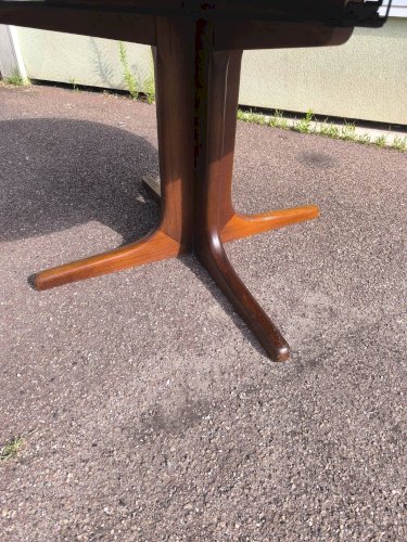 Table ronde extensible en bois