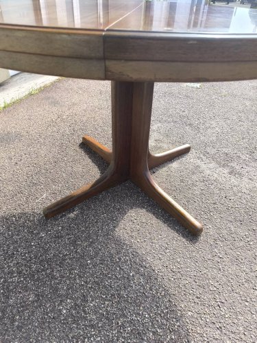 Table ronde extensible en bois