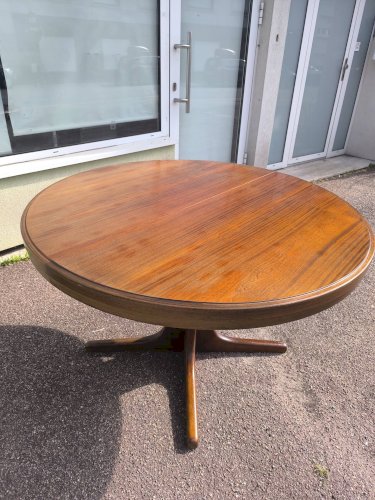Table ronde extensible en bois