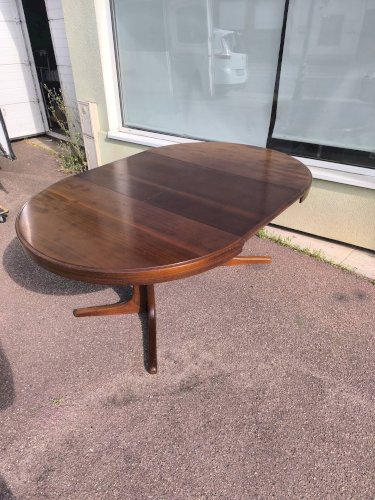 Table ronde extensible en bois
