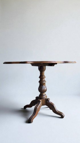 Table violon quadripode vers 1900