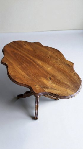 Table violon quadripode vers 1900