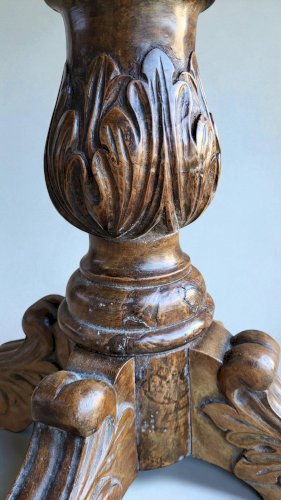 Table violon quadripode vers 1900