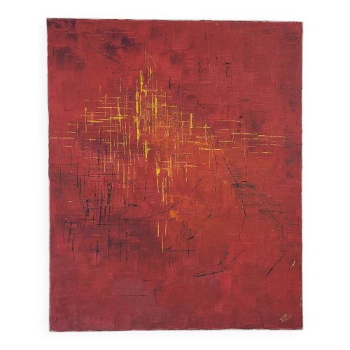 Tableau abstrait / Xavier Descamps