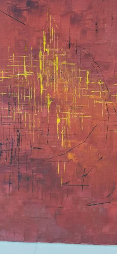 Tableau abstrait / Xavier Descamps