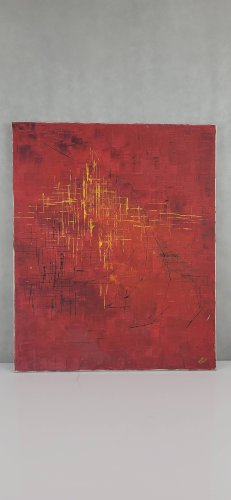 Tableau abstrait / Xavier Descamps