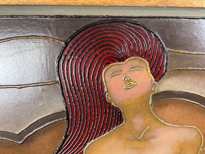 Tableau Ancien à Identifier Portrait Femme Nu Nue Peinture Erotica