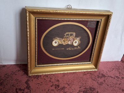 Tableau authentique Ken Broadbent réalisé avec des pièces d'horlogerie