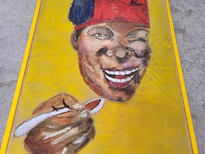 TABLEAU BANANIA SIGNE SKISTAINE POULLE