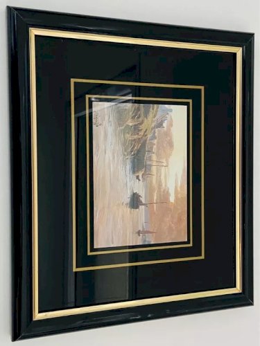 ?️ Tableau CORCUFF Joël - Voilier sur la Côte 30x26 Parfait Etat Port BZH?️