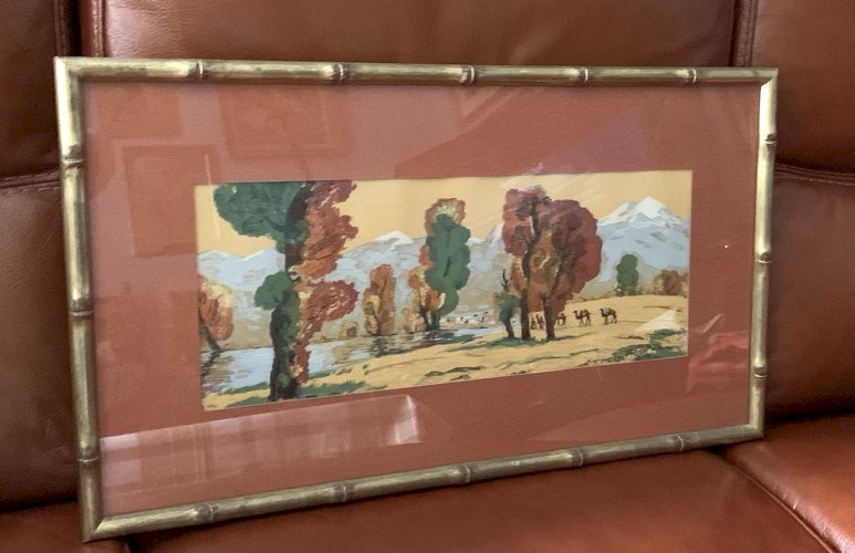 tableau École russe Viktor Pyatkov réalisme lithographie paysage russe