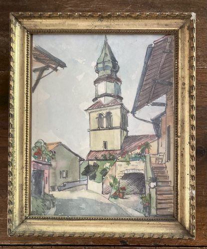 Tableau - Eglise Saint Pancrace Yvoire - Haute Savoie  - G. Delbays