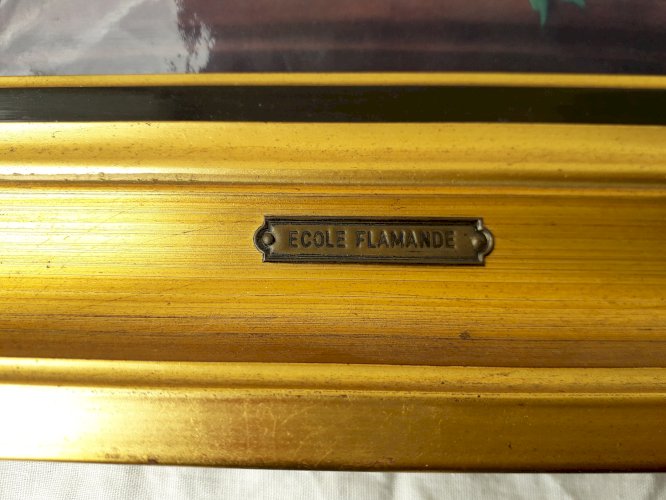 Tableau émaux fleurs Helca