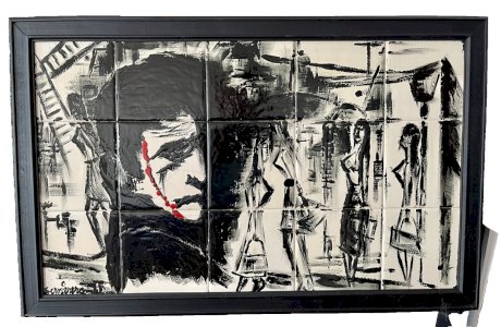 Ceramic tile – “Jack the Ripper in Whitechapel” – Bernierra – 15 tile