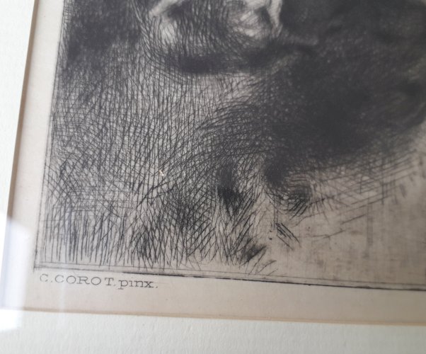 Tableau gravure femme