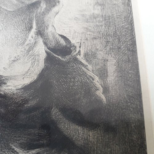 Tableau gravure femme