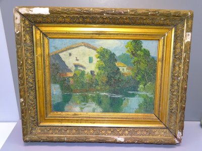 *TABLEAU HSP Signé JAN GUICHARD (1883-1963) Peinture PERIGOURDIN PAYSAGE