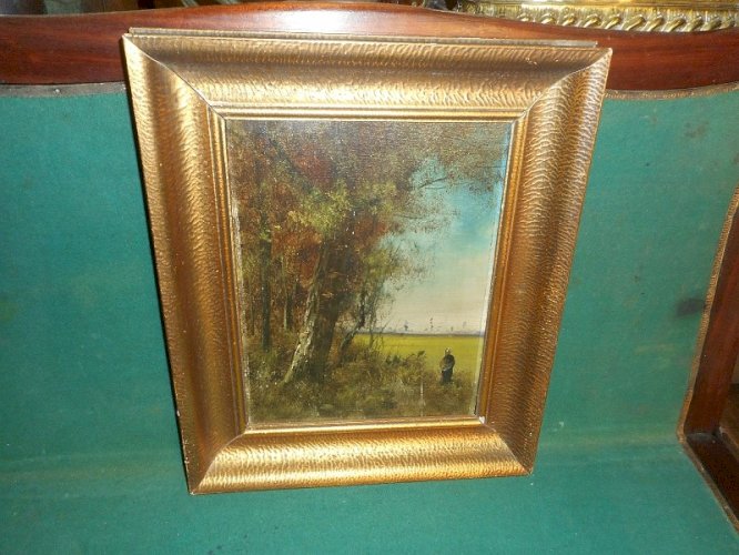 TABLEAU HUILE SUR PANNEAU DU XIX ème SIECLE