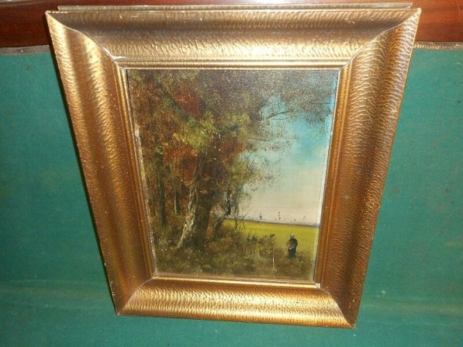 TABLEAU HUILE SUR PANNEAU DU XIX ème SIECLE