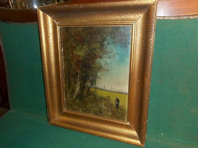 TABLEAU HUILE SUR PANNEAU DU XIX ème SIECLE