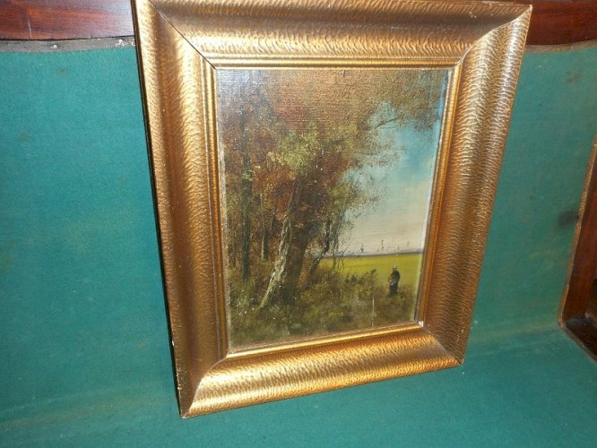 TABLEAU HUILE SUR PANNEAU DU XIX ème SIECLE