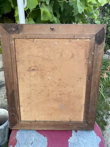 tableau huile sur panneau homme orientaliste orientalisme Algérie homme arabe