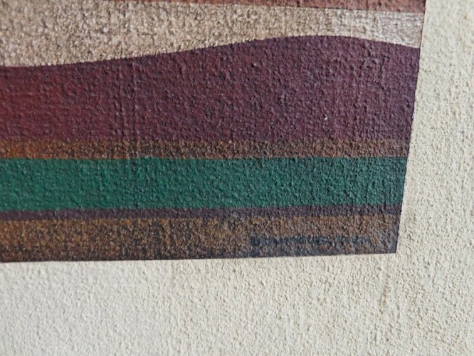 TABLEAU HUILE SUR PANNEAU TORO SIGNE