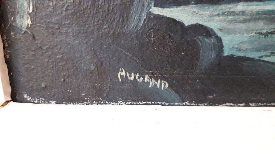 Tableau huile sur toile clair de lune