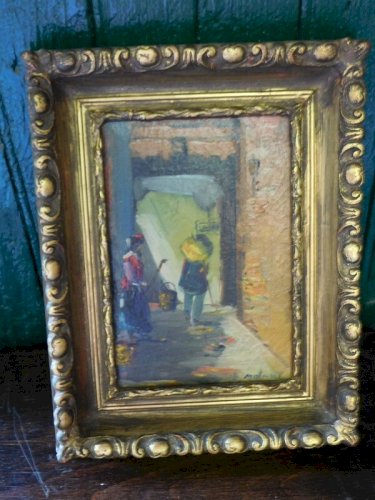 TABLEAU HUILE SUR TOILE E.MOTENT N°7