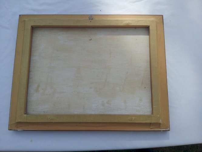 Tableau huile sur toile signé 