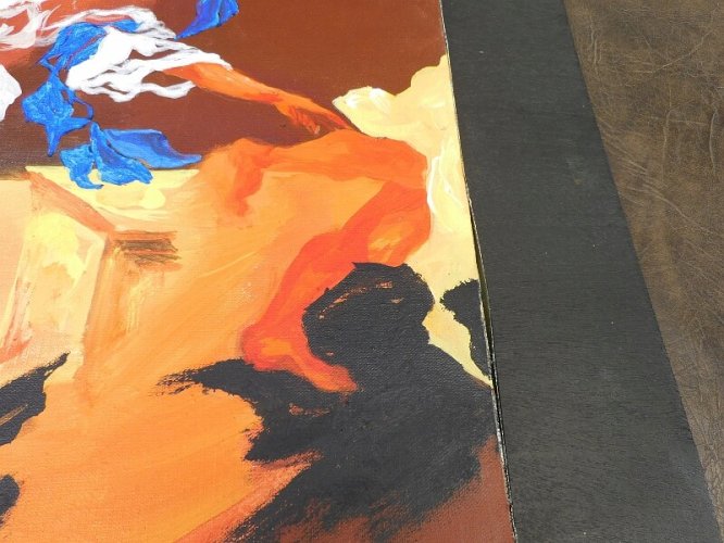 TABLEAU HUILE SUR TOILE SIGNELAMAISON 94