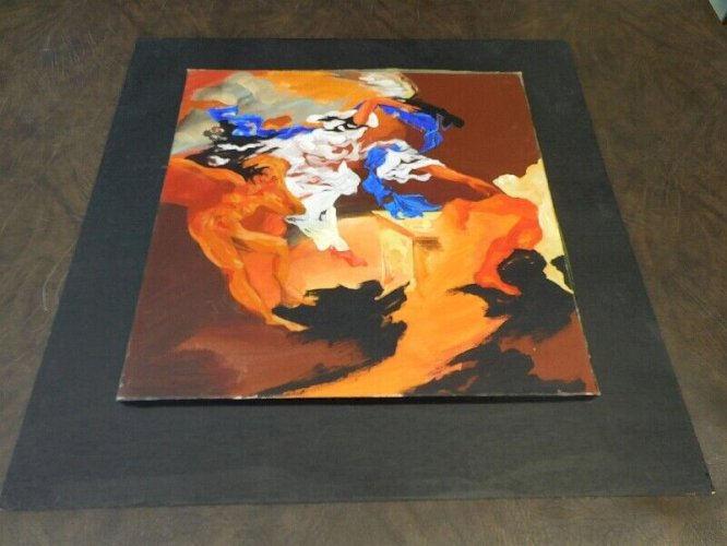 TABLEAU HUILE SUR TOILE SIGNELAMAISON 94