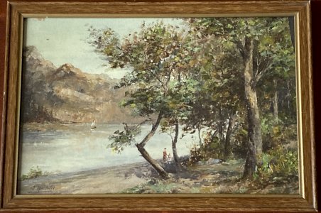 Tableau - Lake Bourget - Chatillon - Post-Impressionist