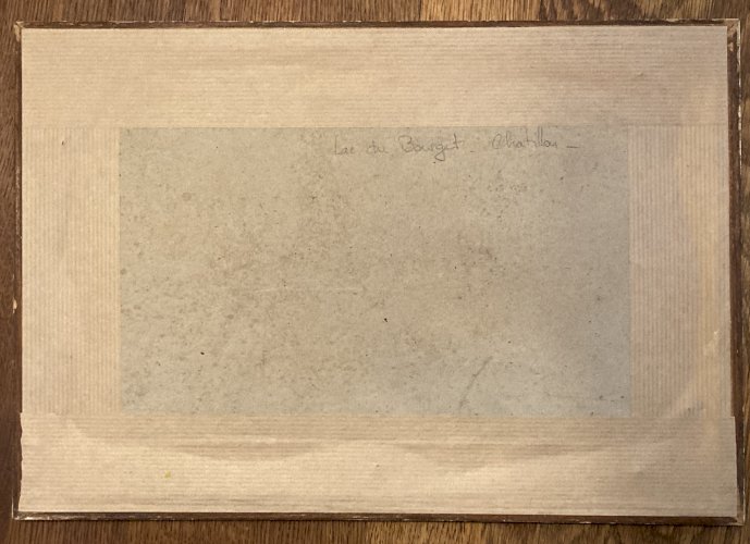 Tableau - Le lac du Bourget - Chatillon - post impressioniste 