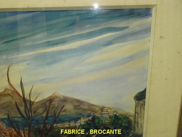 TABLEAU MAGDOLAINE VEYRE D'HIMAYOU PEINTURE AQUARELLE